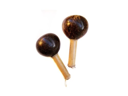 Maracas de Calabazo. Juegos y Juguetes Musicales. Ludotecas FUNLIBRE
